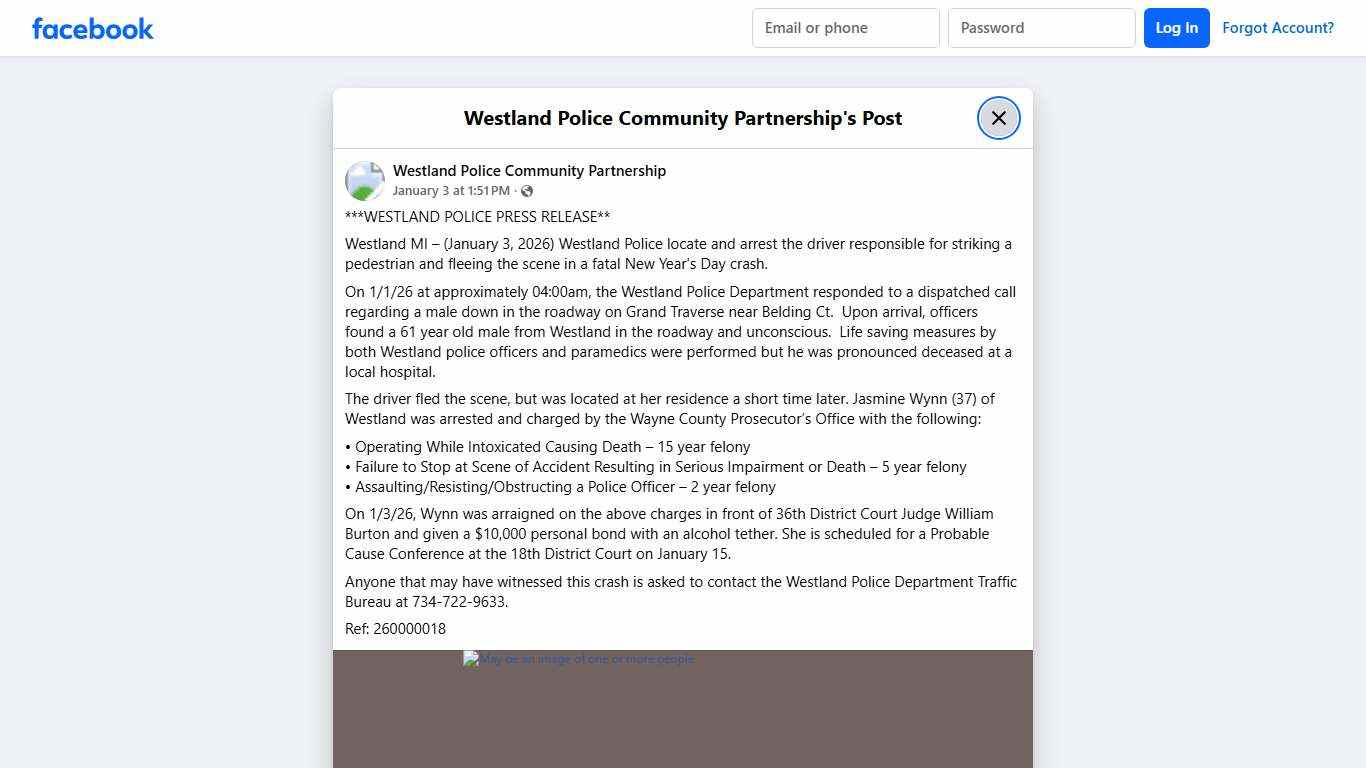 ***WESTLAND POLICE... - Westland Police Community Partnership | Facebook