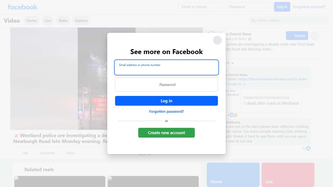 🚨Westland police are investigating a deadly crash near Ford Road and Newburgh Road late Monday evening. Read more: https://themetrodetroitnews.com/1-dead-after-crash-in-westland/ | Metro Detroit News | Facebook